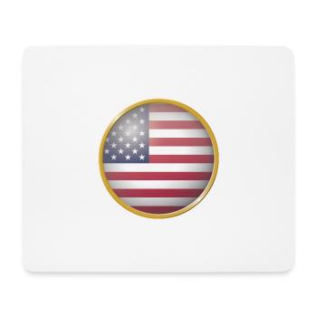USA Emblem - Mousepad (Querformat) - Weiß - Vorne