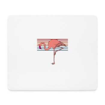 J'm'en Fous Je Suis Un Flamant Rose Humour - Tapis de souris (format paysage) - blanc - Devant