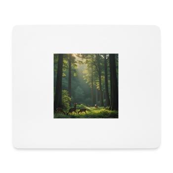 Wald der Stile - Mousepad (Querformat) - Weiß - Vorne