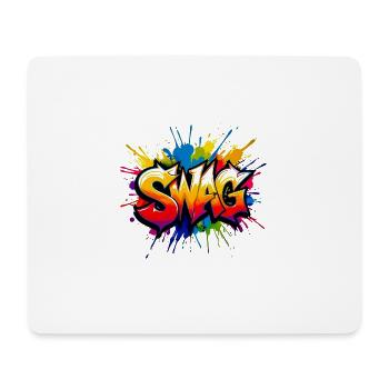 Expressive graffiti style with vibrant colors - Mouse Pad (horizontal) - white - Front