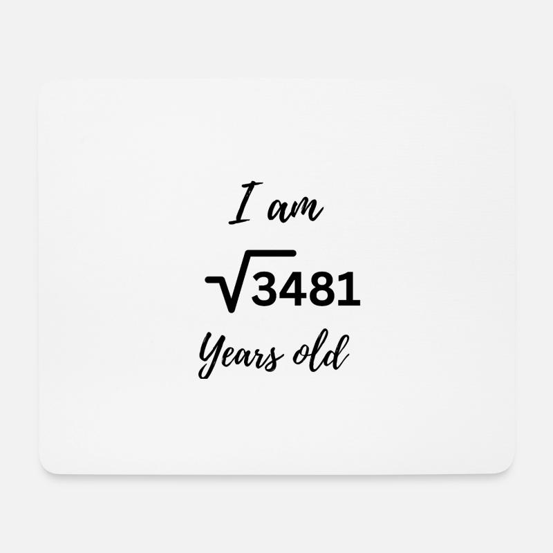 √3481 – 59 Jahre und kein bisschen langweilig - Mousepad (Querformat) - Weiß