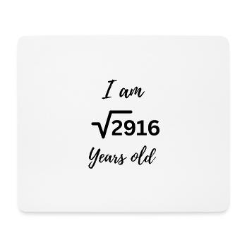 √2916 – 54 und stolz drauf - Mousepad (Querformat) - Weiß - Vorne