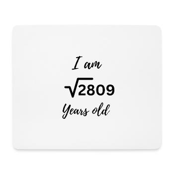 √2809 – 53 Jahre, genial verpackt - Mousepad (Querformat) - Weiß - Vorne