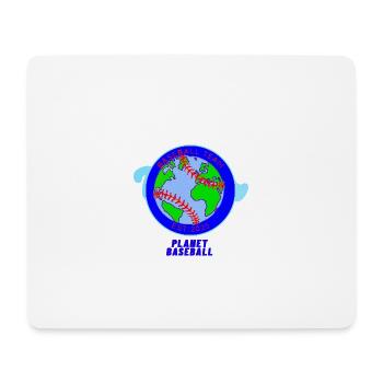 Weltkarte Baseball-Team-Abzeichen - Mousepad (Querformat) - Weiß - Vorne