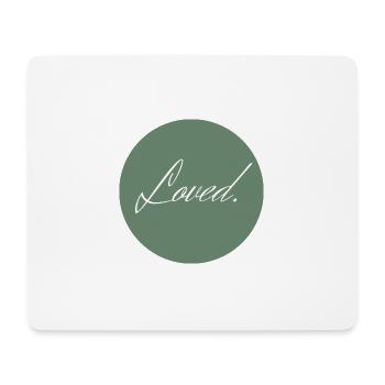 Loved - Mousepad (Querformat) - Weiß - Vorne