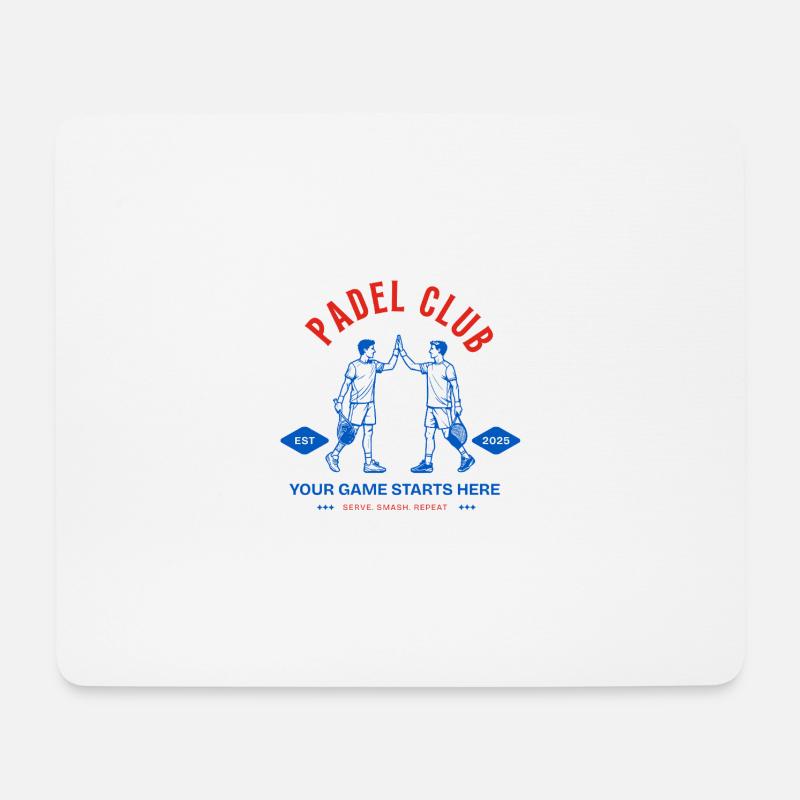 Padel Club Logo - Mouse Pad (horizontal) - white