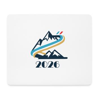 Emblème du Sentier de la Montagne 2026 - Tapis de souris (format paysage) - blanc - Devant