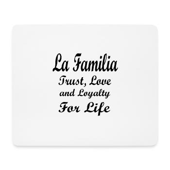 La Familia - Tapis de souris (format paysage) - blanc - Devant