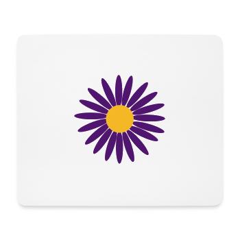 lila blume - Mousepad (Querformat) - Weiß - Vorne