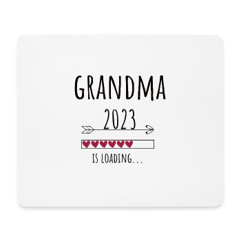 Oma 2023 Großmutter Baby Geschenk Großeltern - Mousepad (Querformat) - Weiß - Vorne