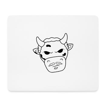 GodFather Cow - Mousepad (Querformat) - Weiß - Vorne