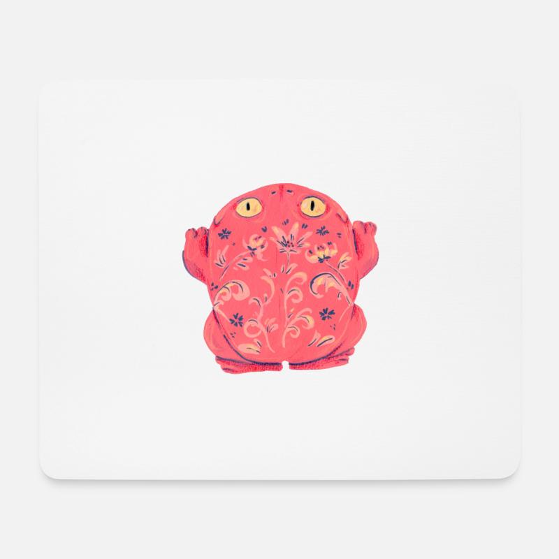 Frog Toad Salmon - Mouse Pad (horizontal) - white