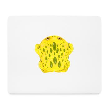 Frog Toad Yellow - Mouse Pad (horizontal) - white - Front