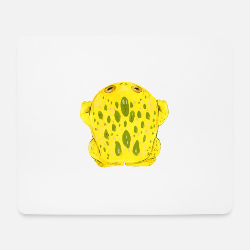 Frog Toad Yellow - Mouse Pad (horizontal) - white