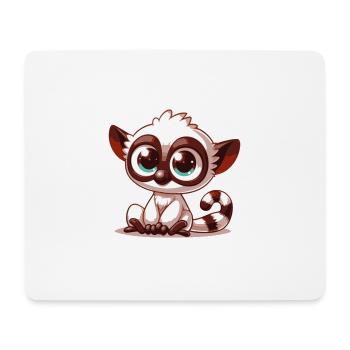 Lemur - Mouse Pad (horizontal) - white - Front