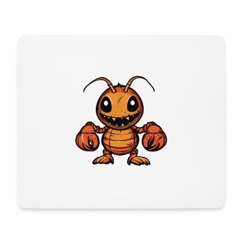 Homard Crabe Halloween Drôle Zombie - Tapis de souris (format paysage) - blanc - Devant