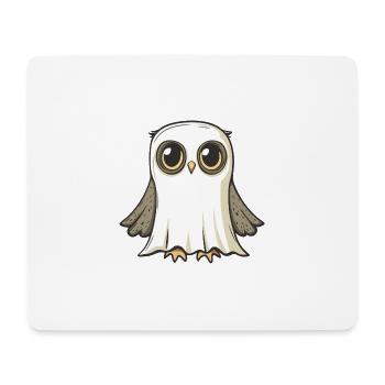 Eule Halloween Lustig Geist - Mousepad (Querformat) - Weiß - Vorne
