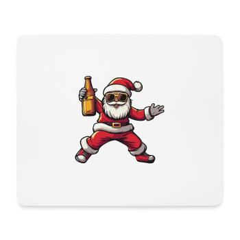 Père Noël de fête - Tapis de souris (format paysage) - blanc - Devant