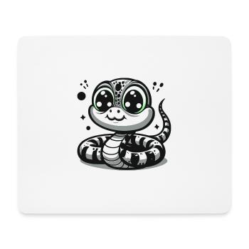 Snake B&W - Mouse Pad (horizontal) - white - Front