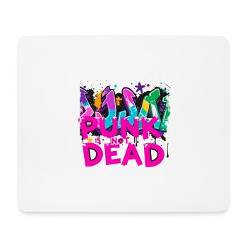 punk is not dead ,buchstaben ,graffiti,typo - Mousepad (Querformat) - Weiß - Vorne