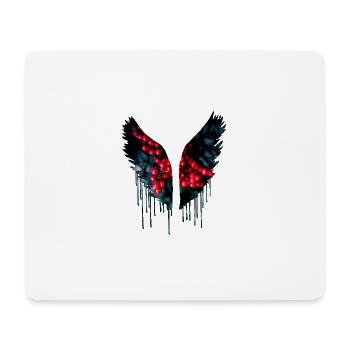 angelwings,wings,watercolor,angel wings,dark angel - Mouse Pad (horizontal) - white - Front