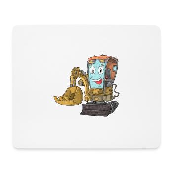 Pelle avec face - Tapis de souris (format paysage) - blanc - Devant
