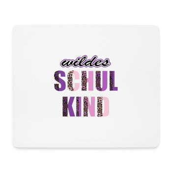 Wildes Schulkind Einschulung Leopard - Mousepad (Querformat) - Weiß - Vorne