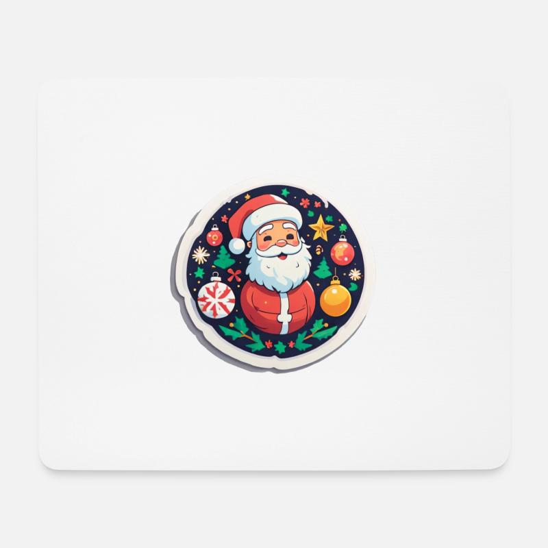 Weihnachtsmann - Mousepad (Querformat) - Weiß