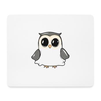 Eule Halloween Lustig Geist - Mousepad (Querformat) - Weiß - Vorne