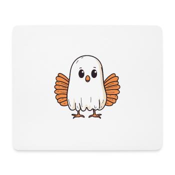 Truthahn Halloween Lustig Geist - Mousepad (Querformat) - Weiß - Vorne