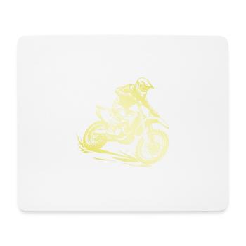 Motocross Bike Gold - Mousepad (Querformat) - Weiß - Vorne