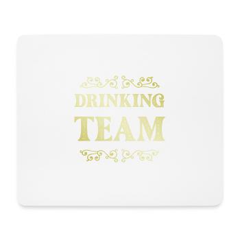 drinking team - Mouse Pad (horizontal) - white - Front