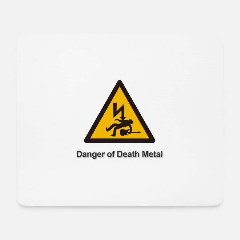 Electricity - death metal - Tapis de souris (format paysage) - blanc