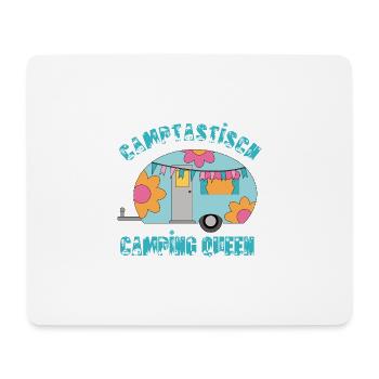 Wohnwagen Camptastisch Camping Queen - Mousepad (Querformat) - Weiß - Vorne