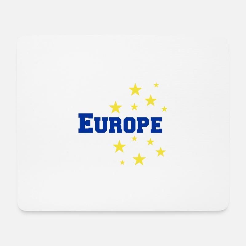 Europa - Mousepad (Querformat) - Weiß
