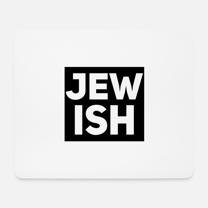 JEWISH - Mousepad (Querformat) - Weiß