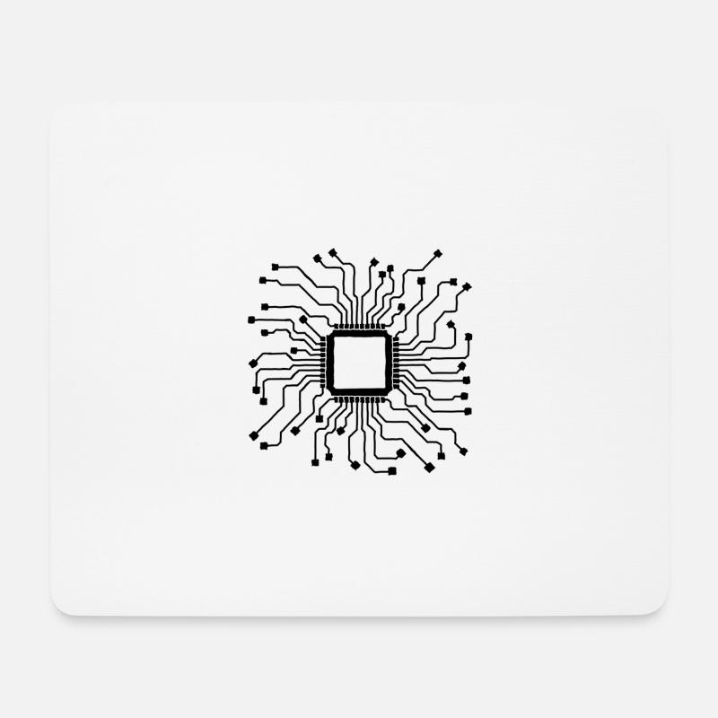 Circuit - Mousepad (Querformat) - Weiß
