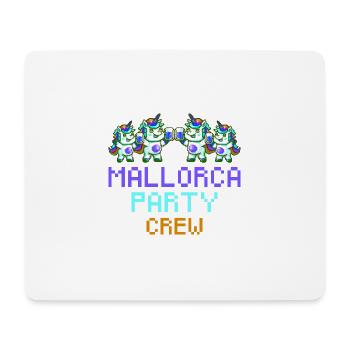 Unicorn Mallorca Party Crew Funny - Mouse Pad (horizontal) - white - Front