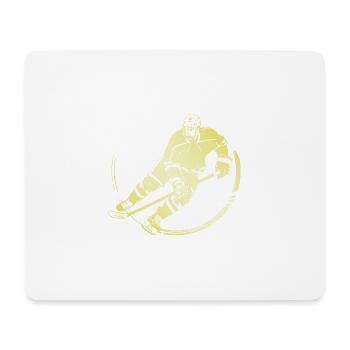 Joueurs de hockey - Tapis de souris (format paysage) - blanc - Devant