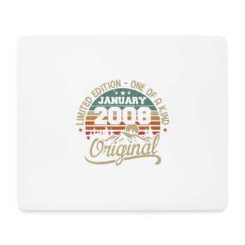 January 2008 I Birthdays Born In January 2008 - Mouse Pad (horizontal) - white - Front