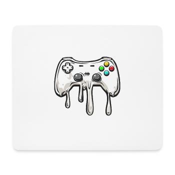 Schmelzendes Gamepad, Videospiel-Controller - Mousepad (Querformat) - Weiß - Vorne
