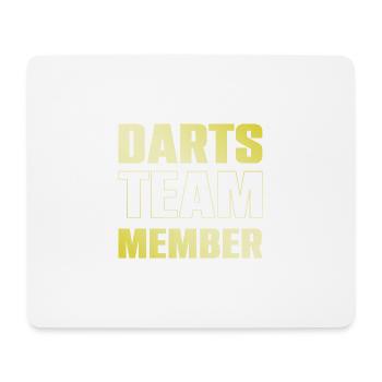 Darts Team - Mousepad (Querformat) - Weiß - Vorne
