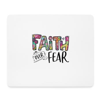 Faith Over Fear - Mouse Pad (horizontal) - white - Front