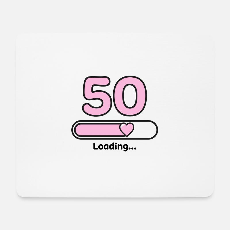 50 Jahre - Mousepad (Querformat) - Weiß