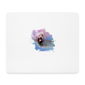 yorkshire terrier ,hund,graffiti,bunt,malerei - Mousepad (Querformat) - Weiß - Vorne