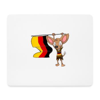 Deutscher Chihuahua - Mousepad (Querformat) - Weiß - Vorne