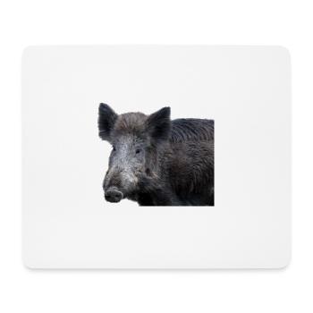 Sanglier Sanglier Porc Truie Cochon - Tapis de souris (format paysage) - blanc - Devant