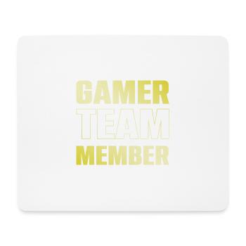 Gamer Team - Mousepad (Querformat) - Weiß - Vorne