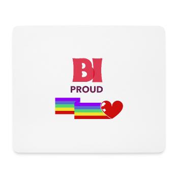 BI Proud Pride - Mouse Pad (horizontal) - white - Front