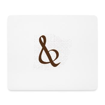 Motif d’étanche et marron - Tapis de souris (format paysage) - blanc - Devant